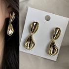 Curved Drop Earring 1 Pair - As Shown In Figure - One Size