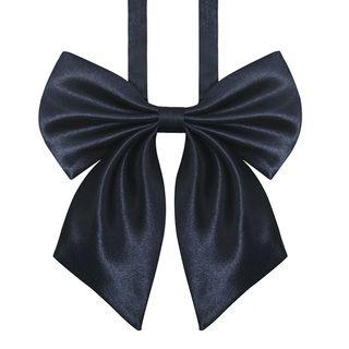 Ribbon Bow Tie Dark Blue - One Size