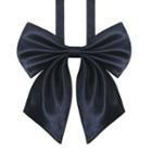 Ribbon Bow Tie Dark Blue - One Size