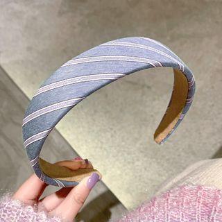 Striped Face Wash Headband 1 Pc - 01 - Stripes - Purple - One Size