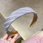 Striped Face Wash Headband 1 Pc - 01 - Stripes - Purple - One Size