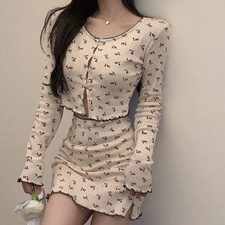 Floral Top / Pencil Skirt