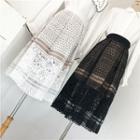 A-line Midi Crochet Lace Skirt
