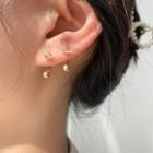 Knot / Bar Sterling Silver Swing Earring