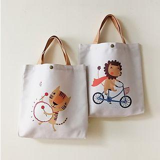 Animal Print Canvas Lunch Bag