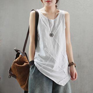 Long Tank Top White - One Size