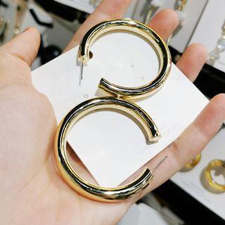 Open Hoop Drop Earring 1 Pair - As Shown In Figure - One Size