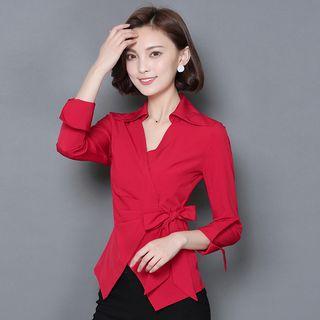 Bow Slim-fit Shirt
