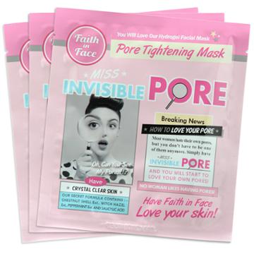 Faith In Face - Miss Invisible Pore Hydrogel Mask 3 Pcs