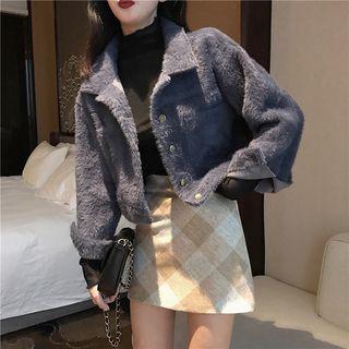 Plain Furry Jacket