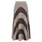 Two Tone Pleated Skirt