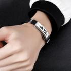 Stainless Steel Silicone Bracelet 1245 - Bracelet - One Size