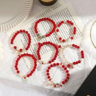 Alloy Pendant Bead Bracelet (various Designs)