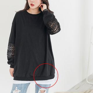 Elastic-waist Extender Miniskirt