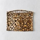 Leopard Strapless Top