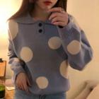 Collared Dotted Sweater