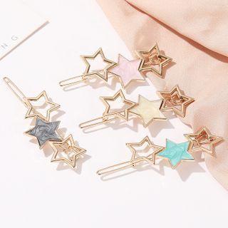 Alloy Acetate Star Hair Clip