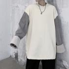 Round Neck Raglan-sleeve Pullover