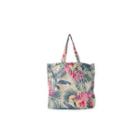 Floral Print Canvas Shopper Bag