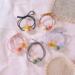 Acrylic Bead Accent Hair Tie
