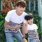 Family Short-sleeve Stripe T-shirt