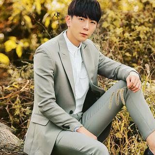 Colored Single-breasted Jacket
