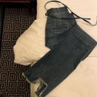 Frayed Lace-up Boot-cut Jeans