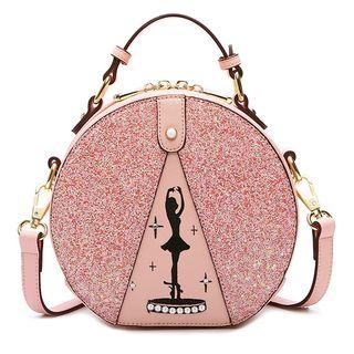 Glitter Round Shoulder Bag