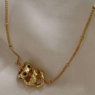 Alloy Pendant Necklace E78 - Gold - One Size