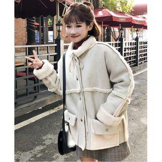 Reversible Fleece Snap-buttoned Jacket