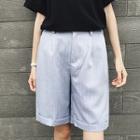 Striped Straight-fit Shorts