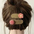 Set Of 2: Knit Hair Clip
