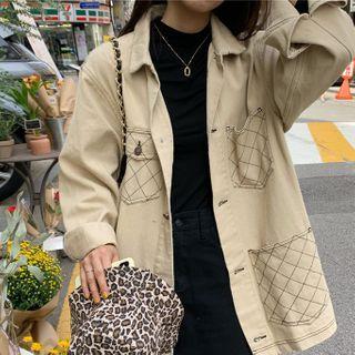 Pocketed Jacket Almond - One Size