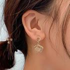 Alloy Dangle Earring 1 Pair - Silver Needle - Gold - One Size