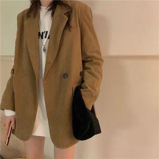 Long-sleeve Corduroy Blazer