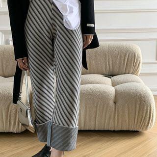 Striped Flared Pants
