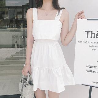 Sleeveless Bow-back A-line Mini Dress