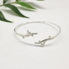 Branches Sterling Silver Open Bangle 1 Pc - Silver - One Size