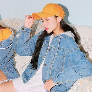 Hooded Denim Jacket In 2 Types