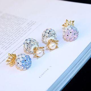Rhinestone Double-sided Earring