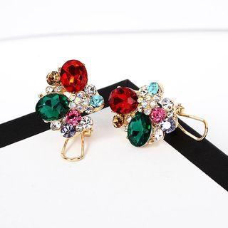 Embellished Clip-on Earring 1pc - As Shown In Figure - One Size