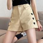 Heart Embroidered Shorts / A-line Skirt