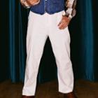 Plain Straight Leg Pants With Suspenders