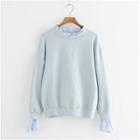 Long-sleeve Frilled Collar Pullover