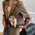Faux Leather Chain Shoulder Bag / Crossbody Bag / Pouch