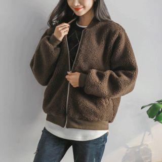 Sherpa-fleece Bomber Jacket