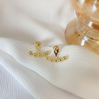 Bead Alloy Swing Earring 1 Pair - Gold - One Size