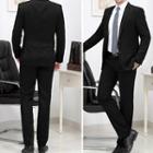 Set: Single-button Blazer + Dress Pants