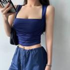 Square Neck Cropped Camisole Top