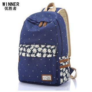 Flower Canvas Backpack